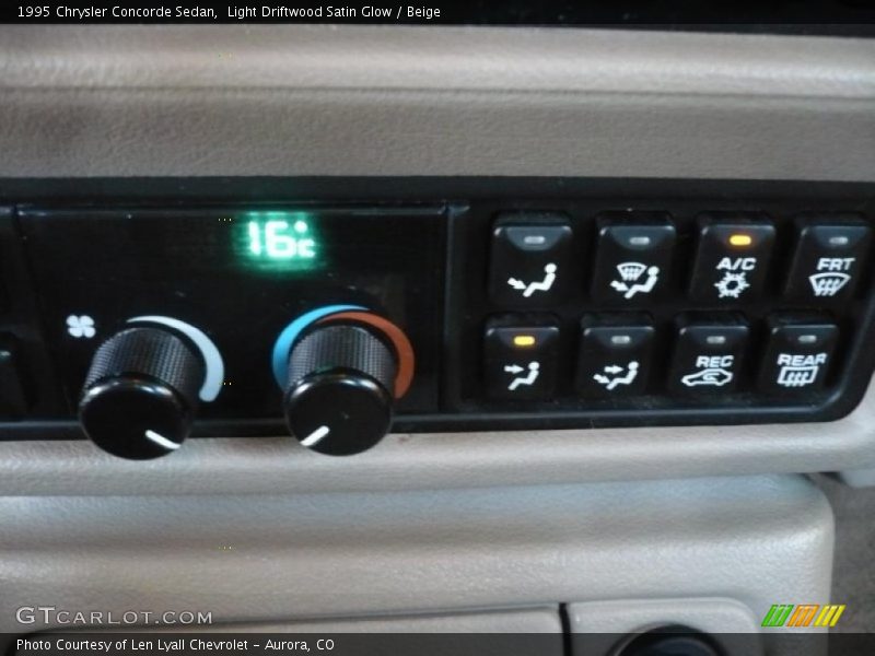 Controls of 1995 Concorde Sedan