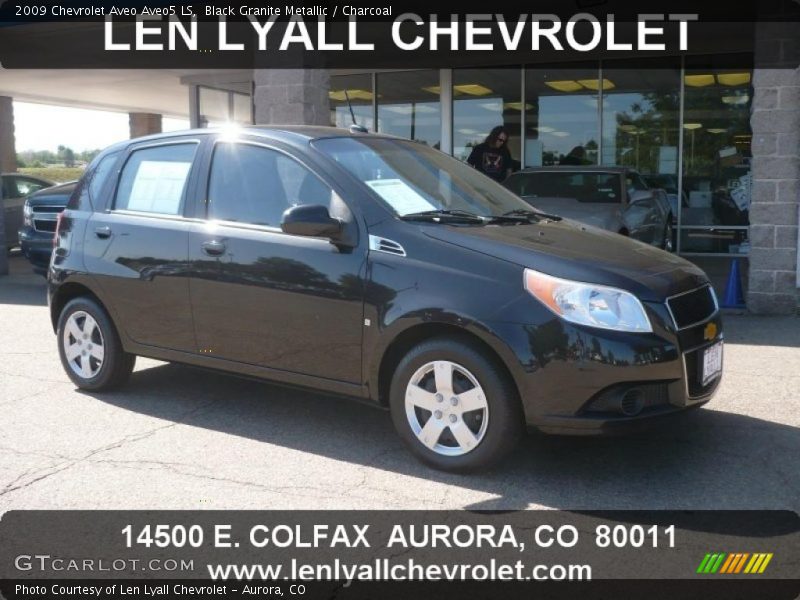 Black Granite Metallic / Charcoal 2009 Chevrolet Aveo Aveo5 LS