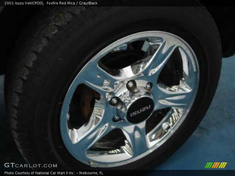 Foxfire Red Mica / Gray/Black 2001 Isuzu VehiCROSS