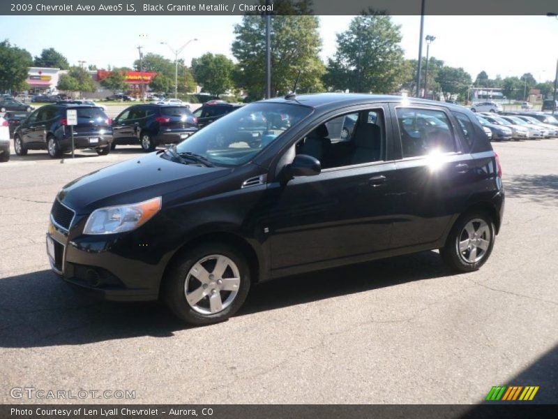 Black Granite Metallic / Charcoal 2009 Chevrolet Aveo Aveo5 LS