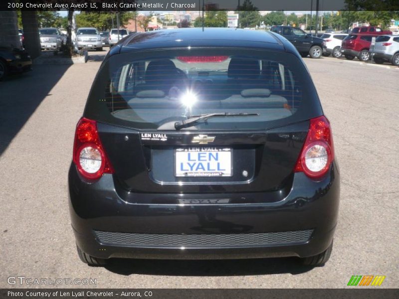 Black Granite Metallic / Charcoal 2009 Chevrolet Aveo Aveo5 LS