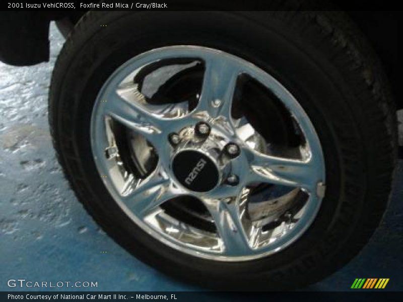 Foxfire Red Mica / Gray/Black 2001 Isuzu VehiCROSS