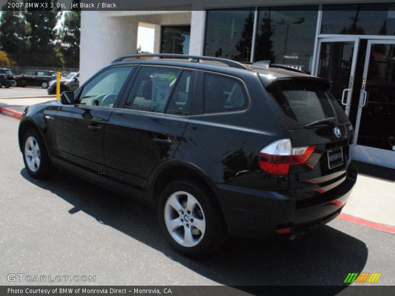 Jet Black / Black 2007 BMW X3 3.0si