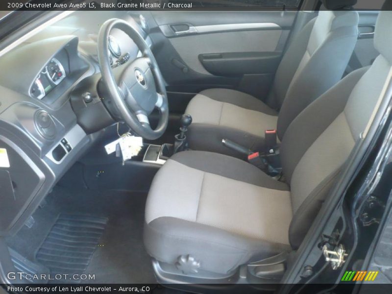 Black Granite Metallic / Charcoal 2009 Chevrolet Aveo Aveo5 LS