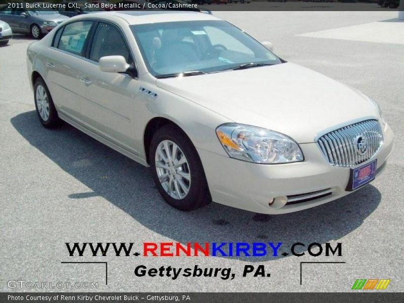 Sand Beige Metallic / Cocoa/Cashmere 2011 Buick Lucerne CXL