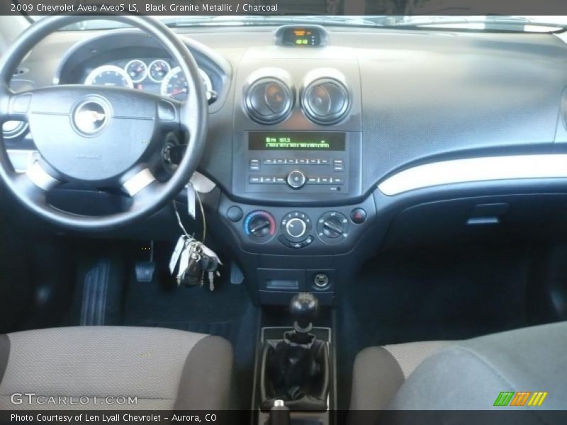 Black Granite Metallic / Charcoal 2009 Chevrolet Aveo Aveo5 LS