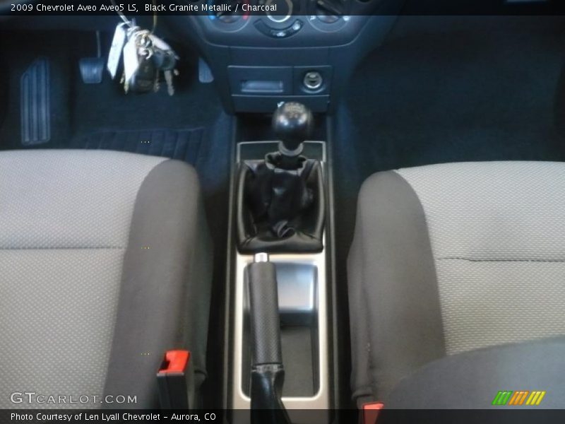 Black Granite Metallic / Charcoal 2009 Chevrolet Aveo Aveo5 LS