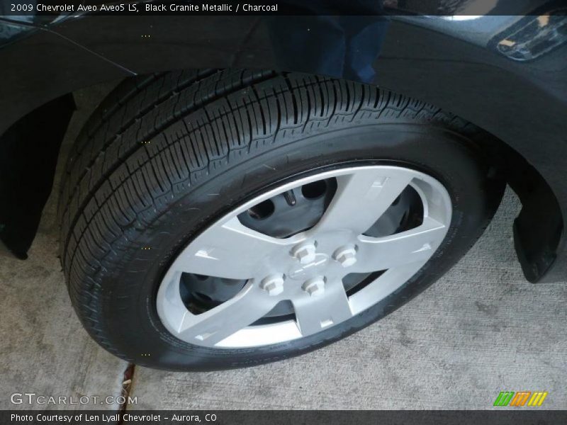 Black Granite Metallic / Charcoal 2009 Chevrolet Aveo Aveo5 LS