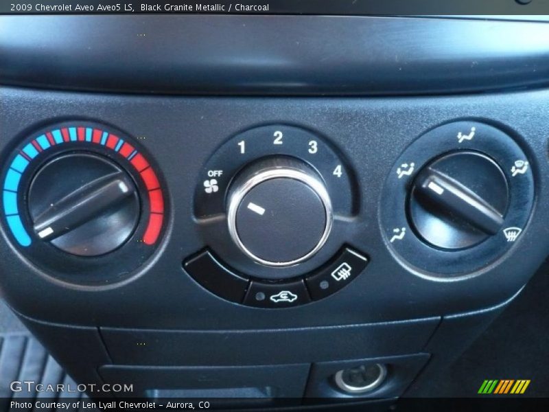 Black Granite Metallic / Charcoal 2009 Chevrolet Aveo Aveo5 LS