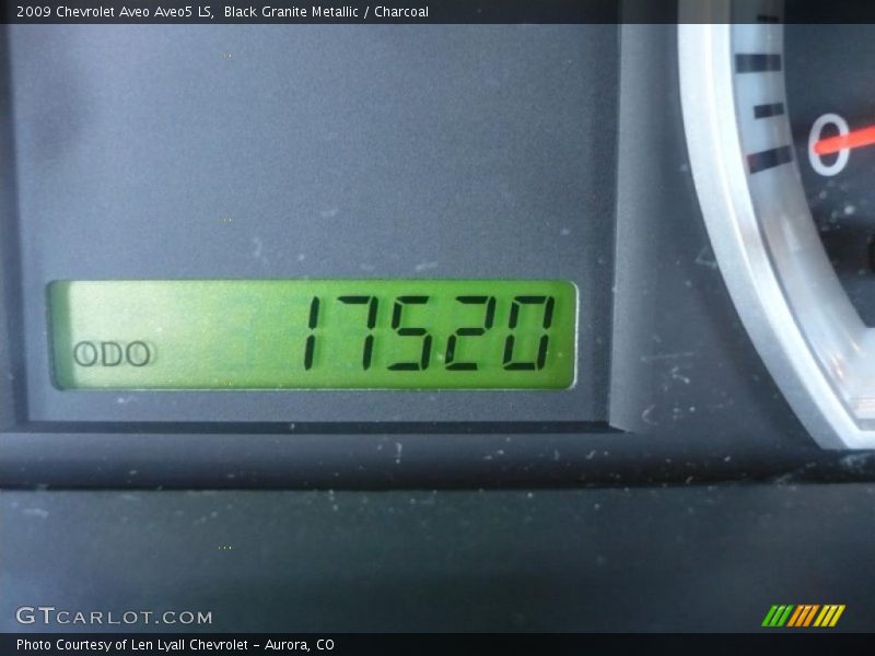 Black Granite Metallic / Charcoal 2009 Chevrolet Aveo Aveo5 LS