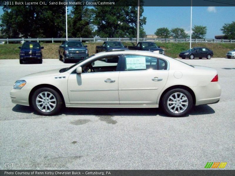 Sand Beige Metallic / Cocoa/Cashmere 2011 Buick Lucerne CXL