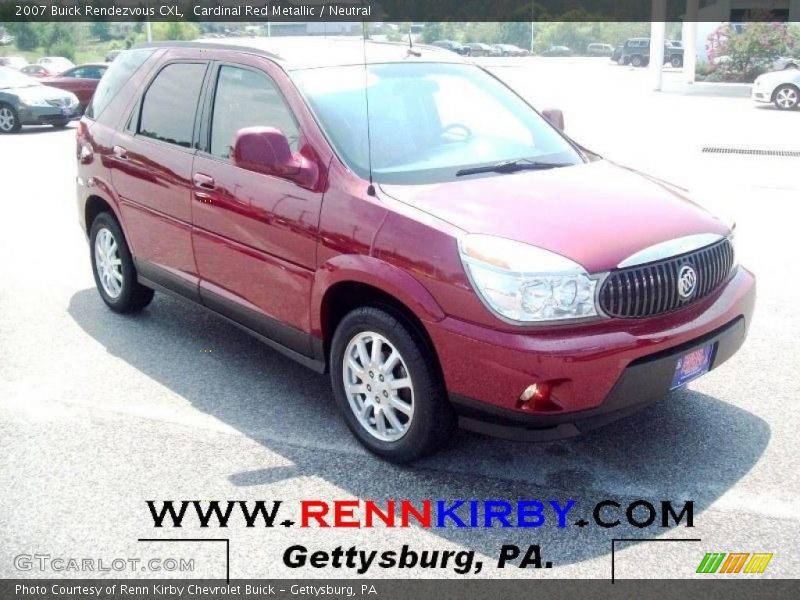 Cardinal Red Metallic / Neutral 2007 Buick Rendezvous CXL
