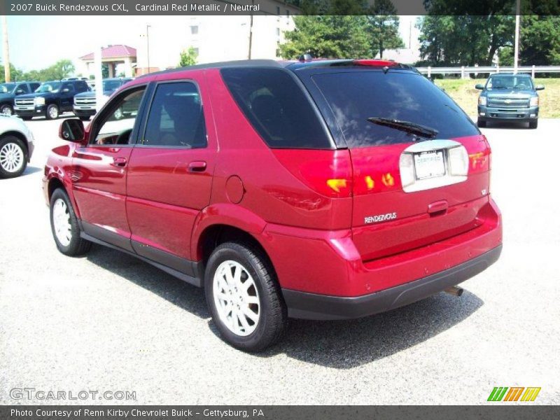 Cardinal Red Metallic / Neutral 2007 Buick Rendezvous CXL