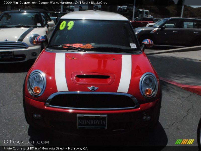 Chili Red / Black/Grey 2009 Mini Cooper John Cooper Works Hardtop