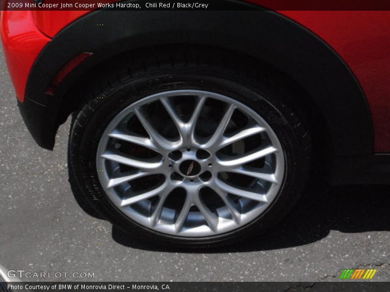 Chili Red / Black/Grey 2009 Mini Cooper John Cooper Works Hardtop