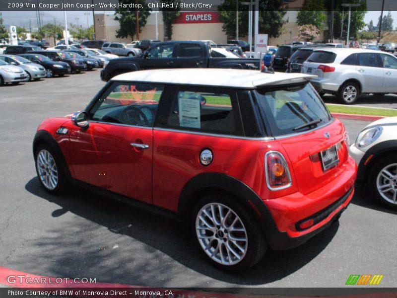 Chili Red / Black/Grey 2009 Mini Cooper John Cooper Works Hardtop