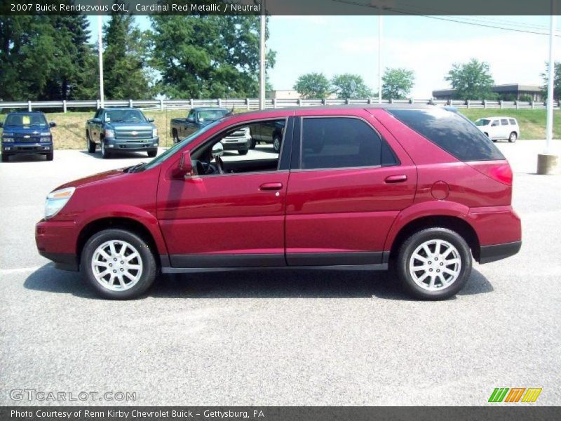Cardinal Red Metallic / Neutral 2007 Buick Rendezvous CXL