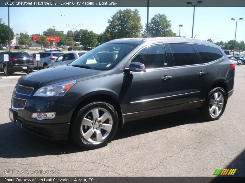 Cyber Gray Metallic / Light Gray 2010 Chevrolet Traverse LTZ
