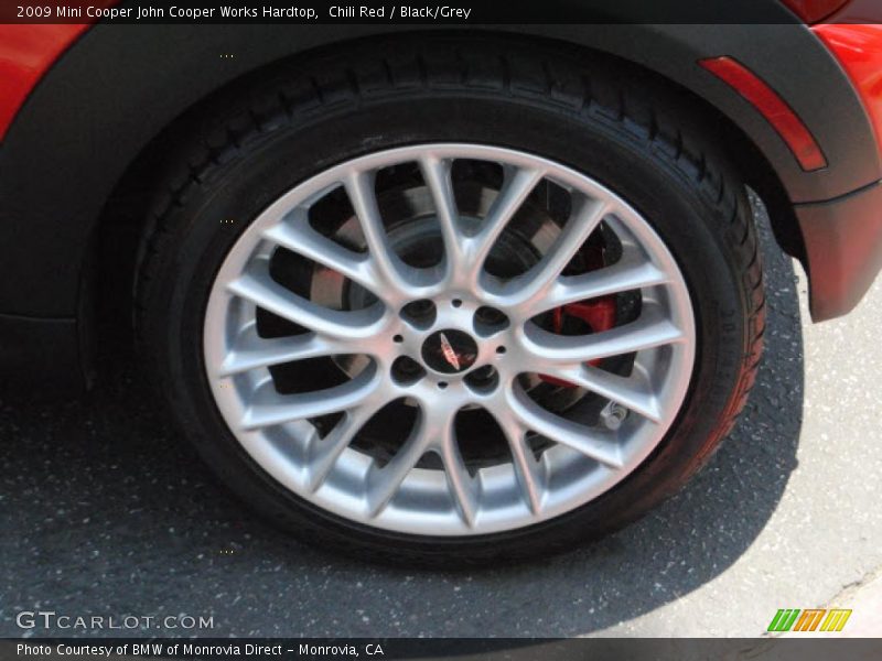 Chili Red / Black/Grey 2009 Mini Cooper John Cooper Works Hardtop