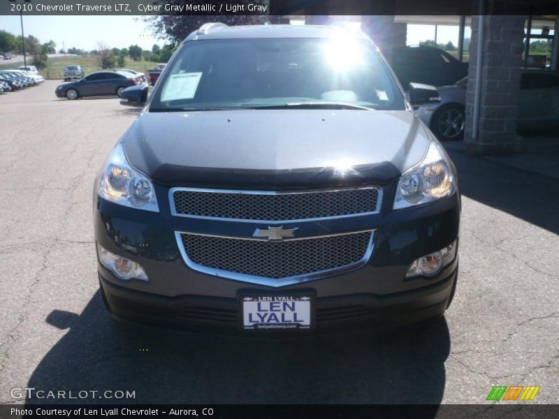 Cyber Gray Metallic / Light Gray 2010 Chevrolet Traverse LTZ