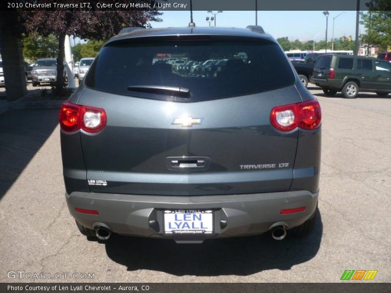 Cyber Gray Metallic / Light Gray 2010 Chevrolet Traverse LTZ