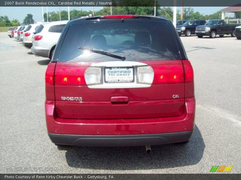 Cardinal Red Metallic / Neutral 2007 Buick Rendezvous CXL