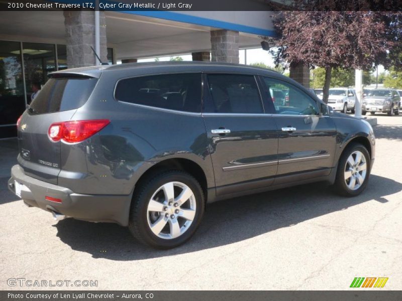 Cyber Gray Metallic / Light Gray 2010 Chevrolet Traverse LTZ
