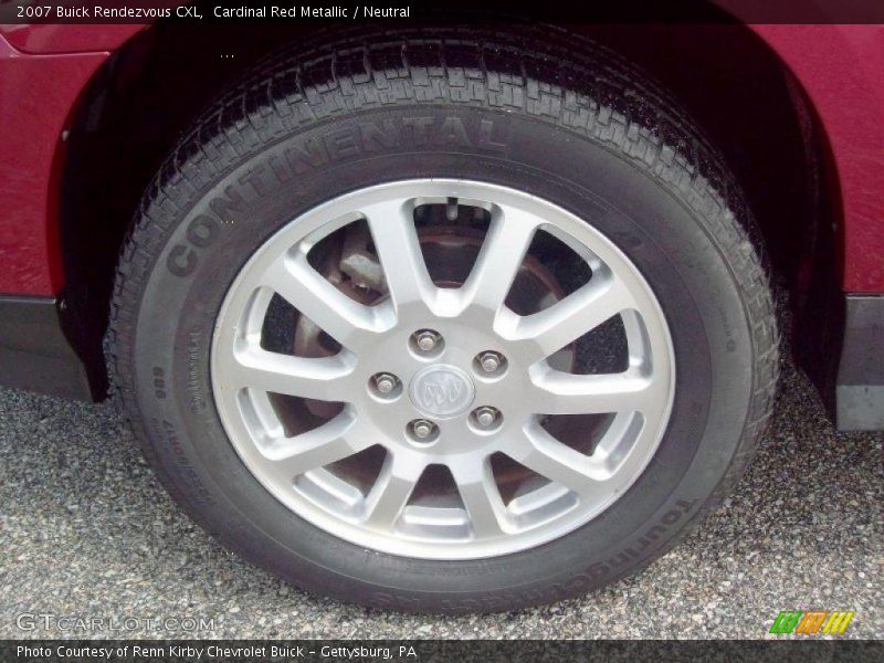 Cardinal Red Metallic / Neutral 2007 Buick Rendezvous CXL