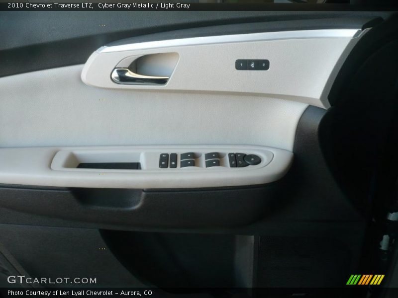 Cyber Gray Metallic / Light Gray 2010 Chevrolet Traverse LTZ