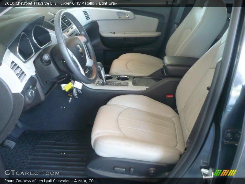 Cyber Gray Metallic / Light Gray 2010 Chevrolet Traverse LTZ