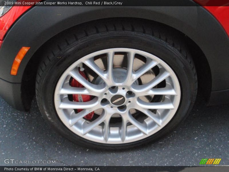 Chili Red / Black/Grey 2009 Mini Cooper John Cooper Works Hardtop
