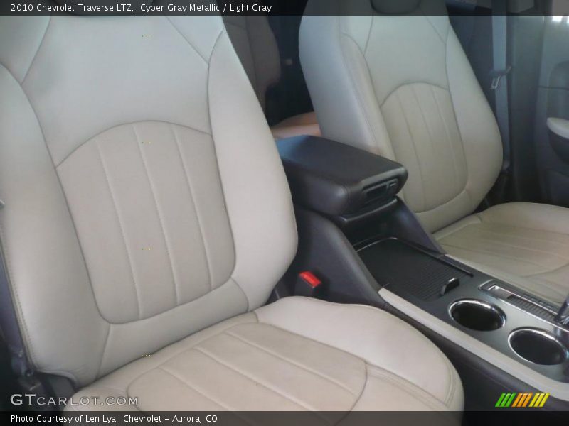 Cyber Gray Metallic / Light Gray 2010 Chevrolet Traverse LTZ
