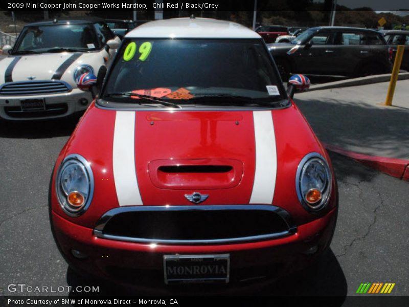 Chili Red / Black/Grey 2009 Mini Cooper John Cooper Works Hardtop