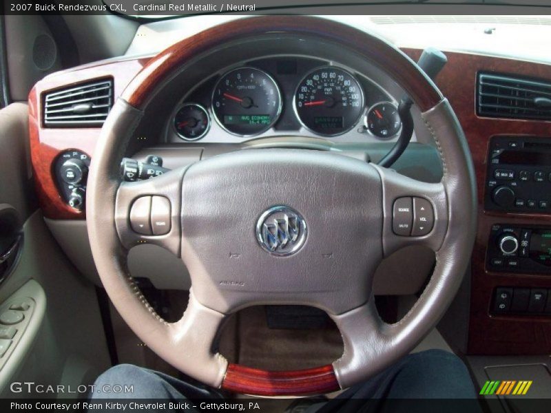 Cardinal Red Metallic / Neutral 2007 Buick Rendezvous CXL