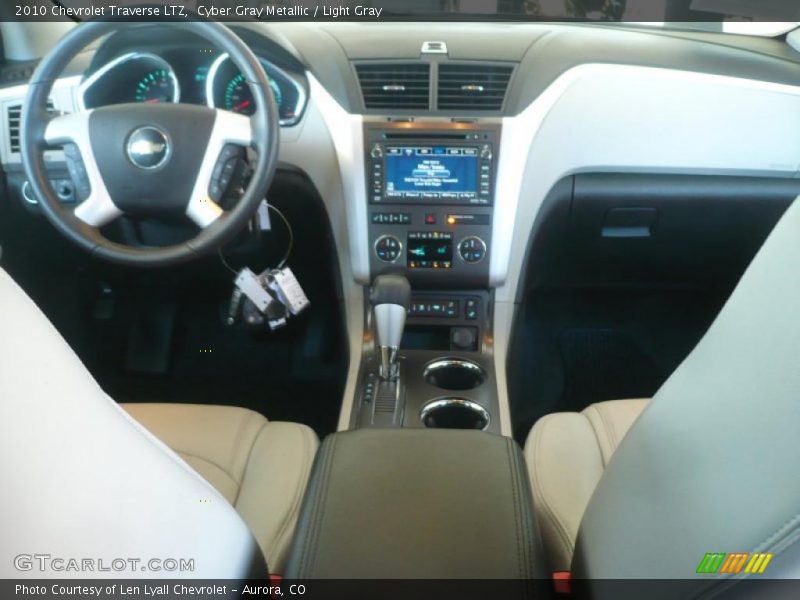 Cyber Gray Metallic / Light Gray 2010 Chevrolet Traverse LTZ