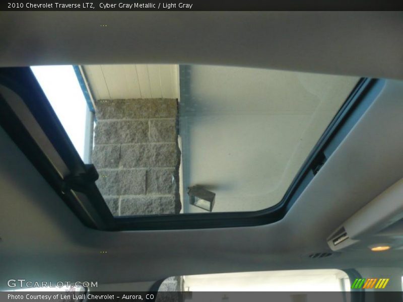 Cyber Gray Metallic / Light Gray 2010 Chevrolet Traverse LTZ