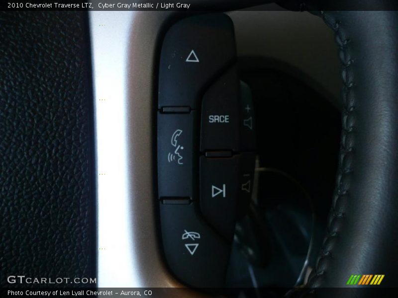 Cyber Gray Metallic / Light Gray 2010 Chevrolet Traverse LTZ
