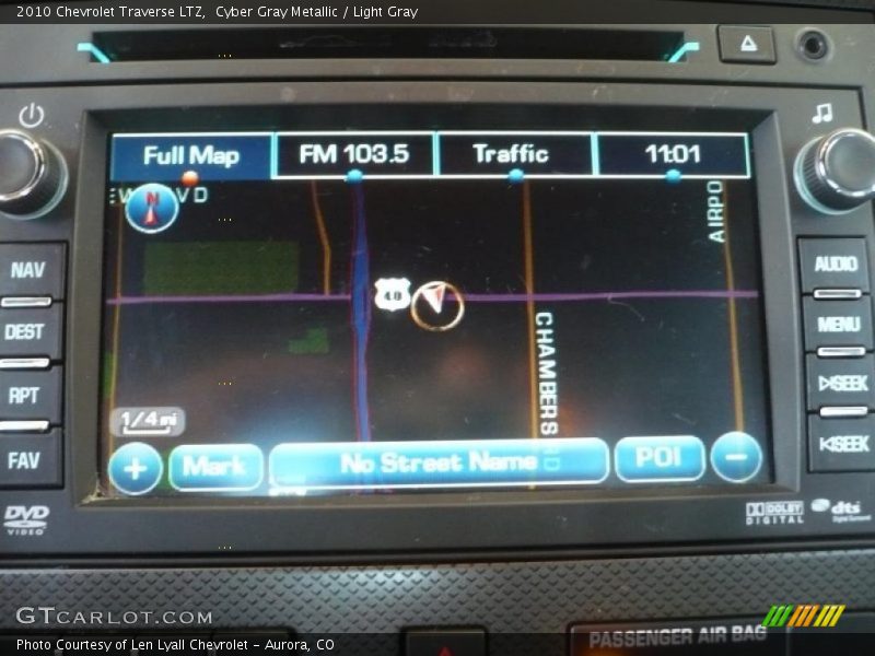 Cyber Gray Metallic / Light Gray 2010 Chevrolet Traverse LTZ