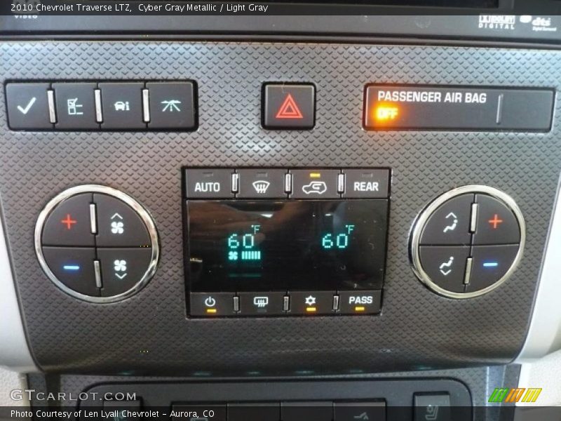 Cyber Gray Metallic / Light Gray 2010 Chevrolet Traverse LTZ