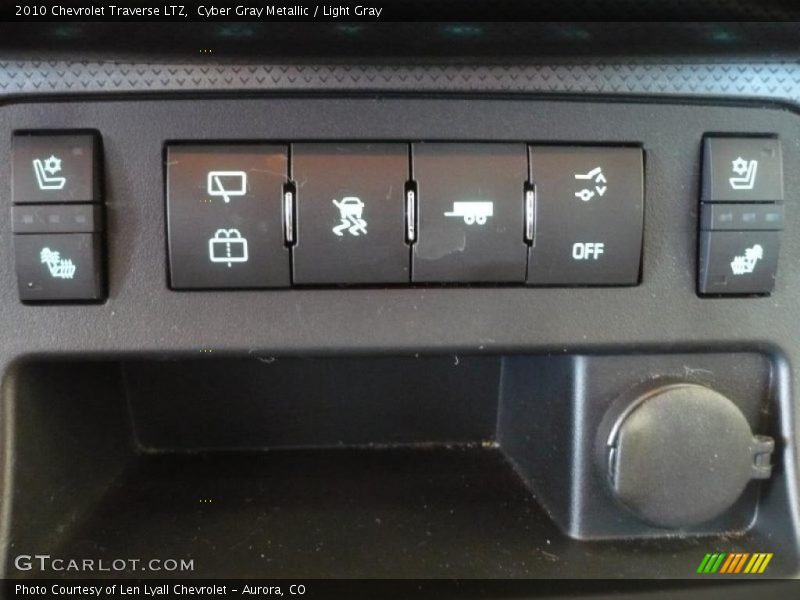 Cyber Gray Metallic / Light Gray 2010 Chevrolet Traverse LTZ