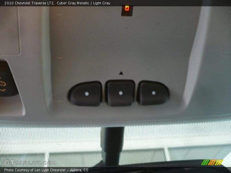 Cyber Gray Metallic / Light Gray 2010 Chevrolet Traverse LTZ