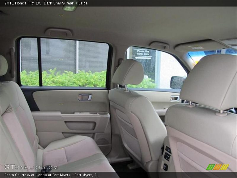 Dark Cherry Pearl / Beige 2011 Honda Pilot EX