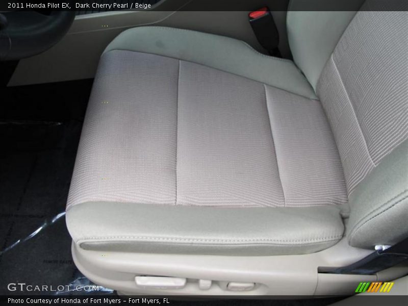 Dark Cherry Pearl / Beige 2011 Honda Pilot EX