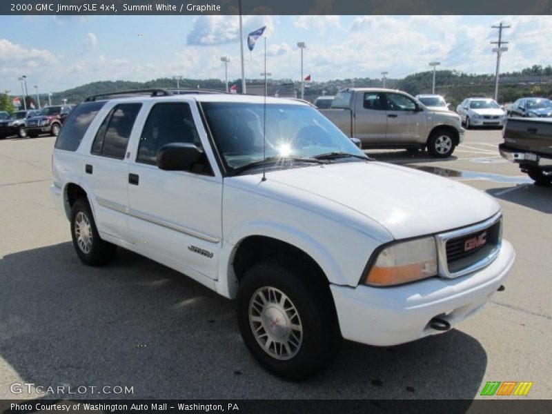 Summit White / Graphite 2000 GMC Jimmy SLE 4x4