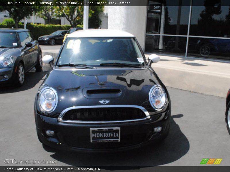 Midnight Black / Punch Carbon Black Leather 2009 Mini Cooper S Hardtop