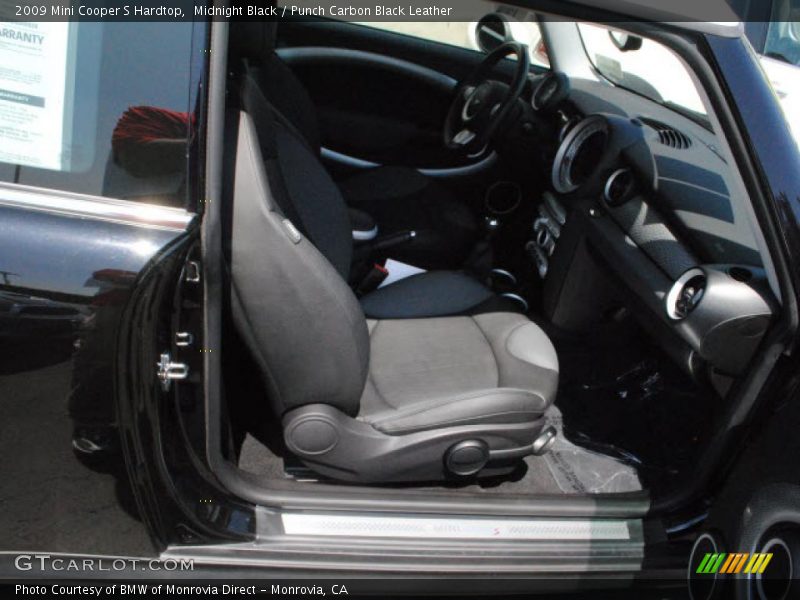 Midnight Black / Punch Carbon Black Leather 2009 Mini Cooper S Hardtop