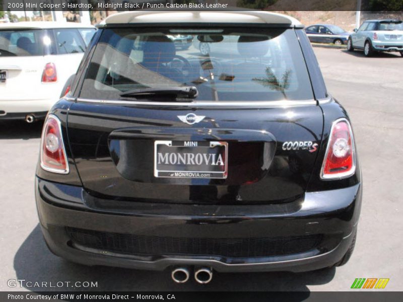 Midnight Black / Punch Carbon Black Leather 2009 Mini Cooper S Hardtop