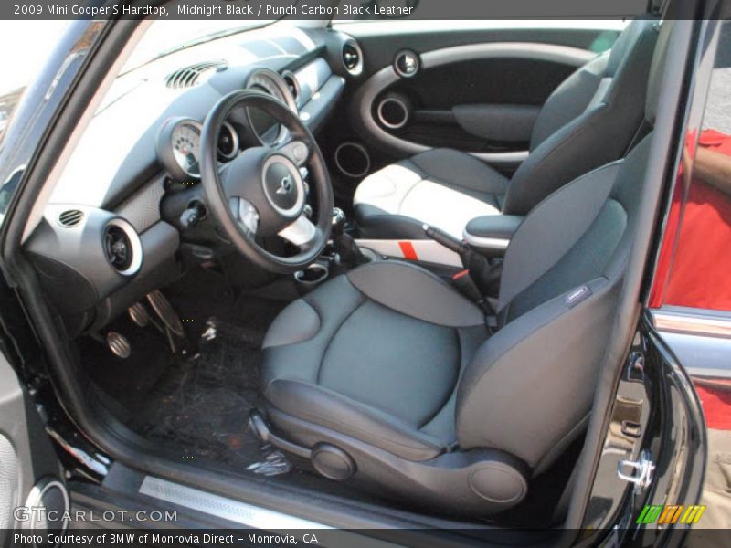 Midnight Black / Punch Carbon Black Leather 2009 Mini Cooper S Hardtop