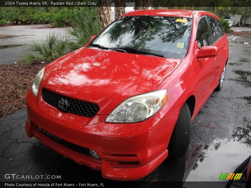 Radiant Red / Dark Gray 2004 Toyota Matrix XR
