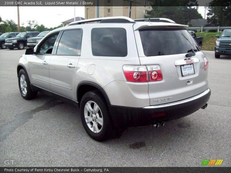 Liquid Silver Metallic / Ebony 2008 GMC Acadia SLE